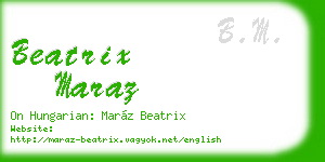 beatrix maraz business card