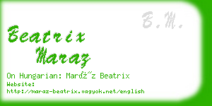 beatrix maraz business card